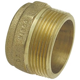 NIBCO Fig No 804, 2 in. Bronze DWV Adapter, Cup x Male, Threaded