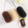 Women's hair tie, fluffy hair pad hair clip，2PCS (Style1, One
