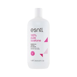 ESNTL ESNTL 100% Pure Acetone Nail Polish Remover | 1L | Super Strength Formula | Removes Gel, Acrylics, Tips, and Glues | Trusted by UK Beauty Salons Clear