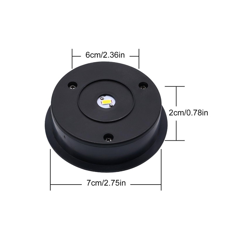 ZNYCYE 2 Pack Solar Light Replacement Top(Top Size 2.76inch, Bottom