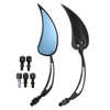 X AUTOHAUX 1set Universal Motorcycle Rear View Mirrors Adjustable Bar