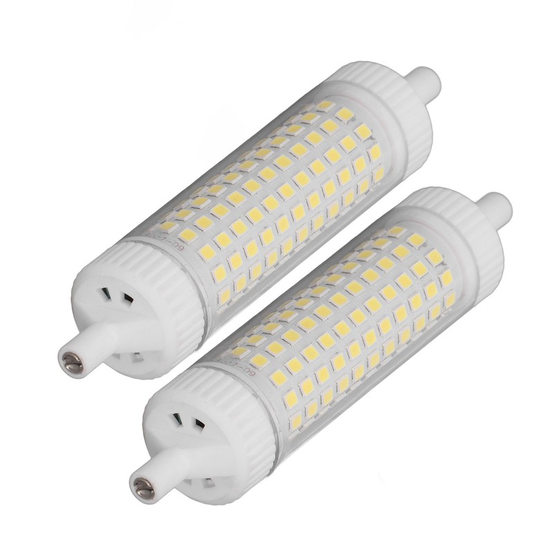 2Pcs R7S LED Light Bulb 118mm Dimmable 15W 154 LEDs