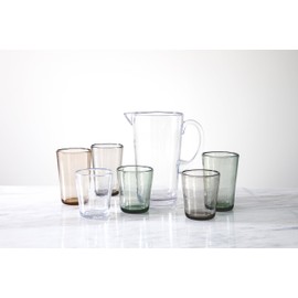 D&V Tritan Copolyester Veranda High Ball, 19 Ounce, Brown, Set of 12