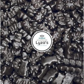 SUGAR FREE Black Licorice Bears 2.2 LB - Sweet Dutch Licorice - One Bulk Bag