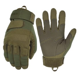 Seibertron® Women's Men's S.O.L.A.G Gloves Tactical Full Finger Military Combat Army for Airsoft Military Paintball Shooting and Other Outdoor Activities Gloves Army Green XL