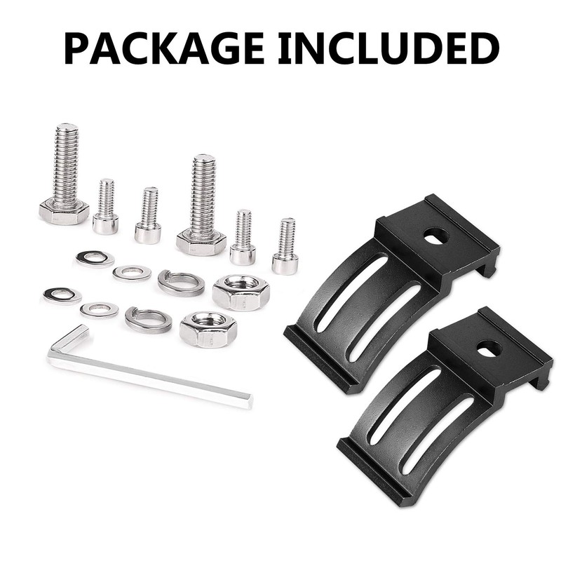 Mounting Brackets for LED Lights, Muto-Beam 2PCS Universal Adjustable Base