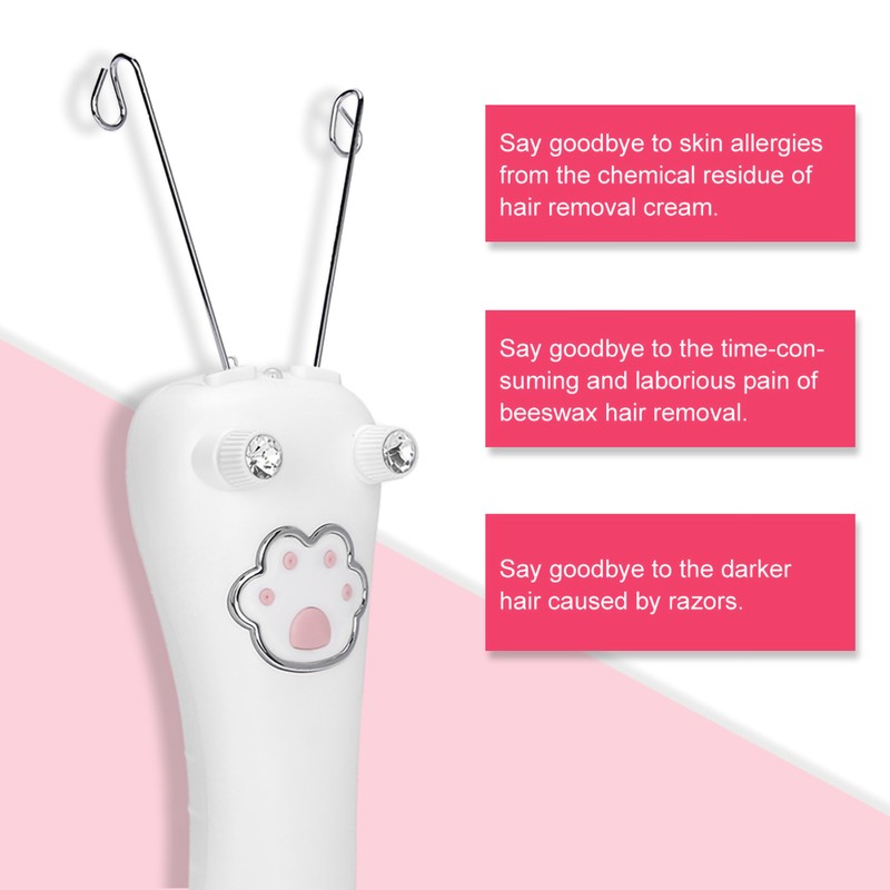 Electric Cotton Thread Epilator Body Hair Remover Threading Device Physical