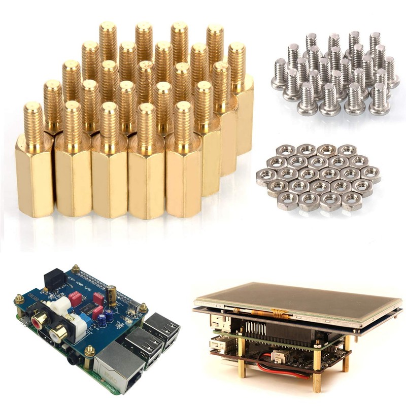 HanTof Raspberry Pi 3 Model B+ Standoffs Pack 24 Pieces/LoT