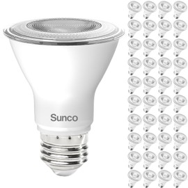 Sunco 40 Pack PAR20 LED Bulbs, 800 Lumens High Brightness, Flood Light Indoor, 50W Equivalent 8W, Dimmable, 3000K Warm White, E26 Medium Base, Exterior, Wet Rated - UL