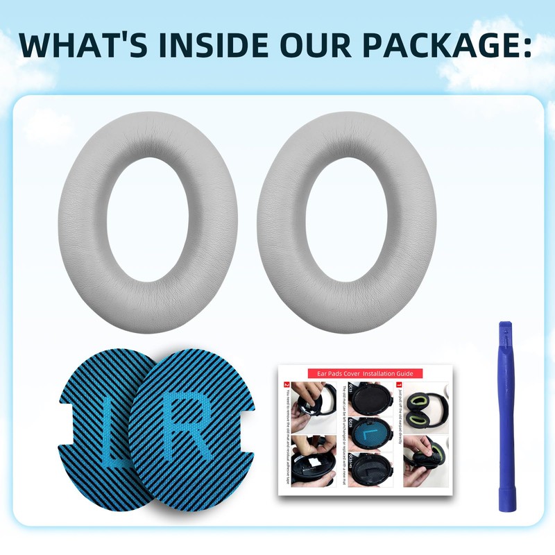 MusiDianTang for Bose Headphones Protein Leather Ear Cushions, Bose QuietComfort