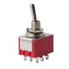 5Pcs ONON 2 Position Toggle Switch 3PDT 9 Pin 6mm
