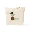 CafePress Grow Thyme Tote Bag Reusable Natural Beige Canvas Shopping