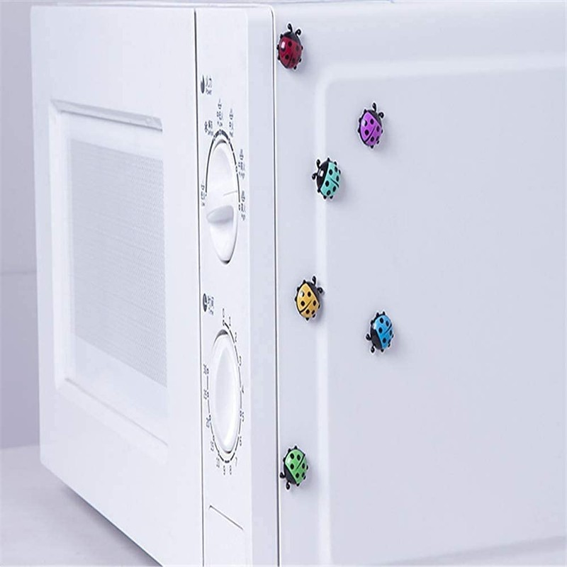 TXDAMAI Mini Ladybird Fridge Magnet 6 Pieces Creative Fridge Magnetic