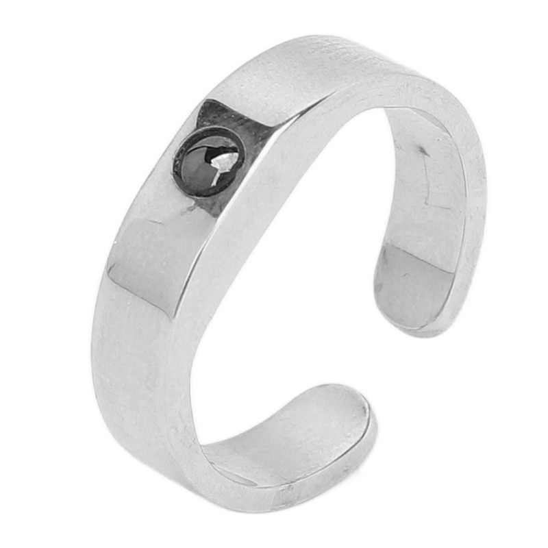 Prevent Snoring Ring Breath Aid Reusable Titanium Steel Adjustable Acupressure