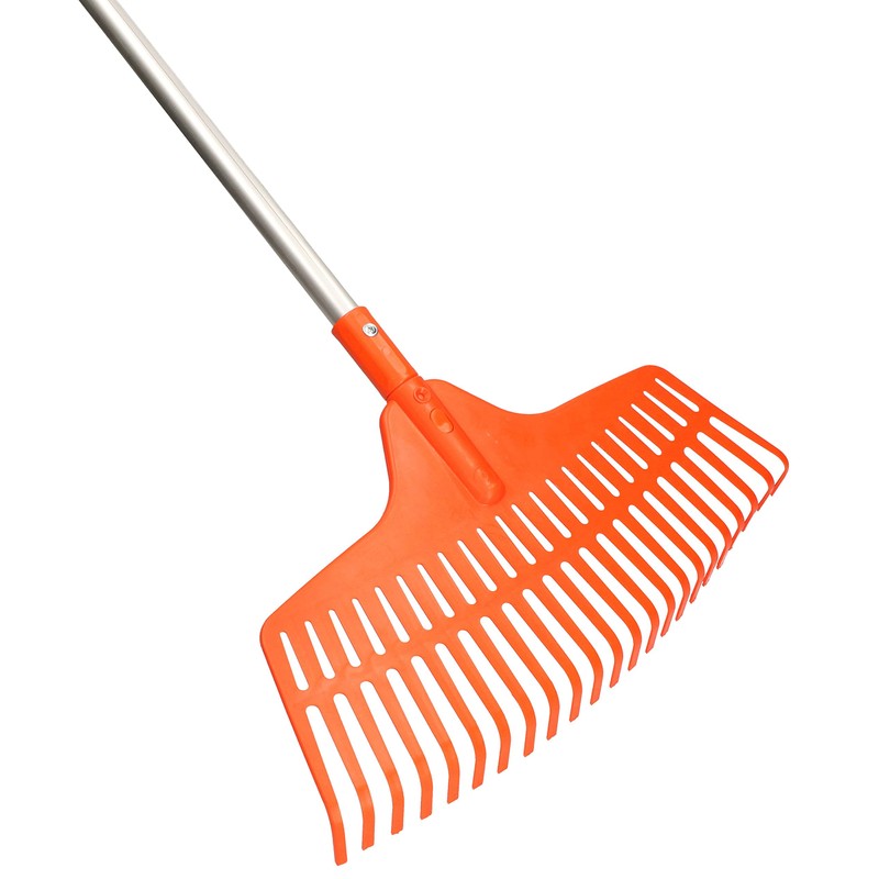 KOTARBAU® Fan broom, 23 teeth made of plastic with aluminium