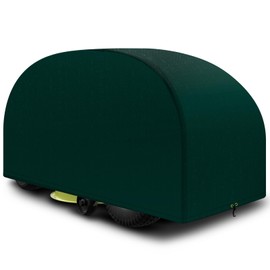 PATIO PLUS Ride on Lawn Mower Cover,Outdoor Garden Lawn Tractor Cover，High-quality Polyethylene fabric material Waterproof, Windproof, Anti-UV, 110 x 165 x 103 cm (Green)