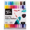 Mont Marte Signature Dual Tip Fabric Markers (24 Pieces)