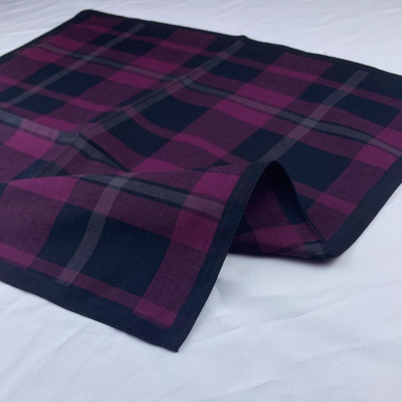 DsHome Men's Handkerchief, Cotton, 3-Piece Set, 17.9 x 16.9 inches