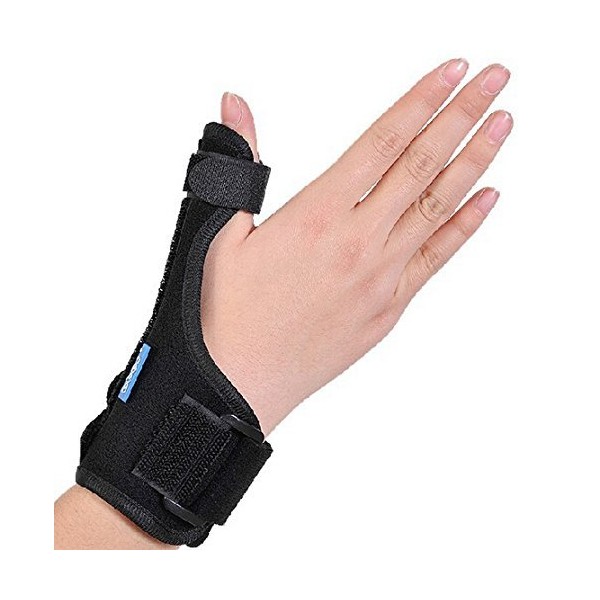 KONMED Thumb Splint Breathable Thumb Spica Wrist Support Brace for De Quervains Tenosynovitis, Arthritis, Tendonitis, Trigger Thumb Immobilizer Fits Men Women Left and Right Hand