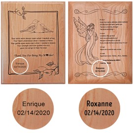 Smoky Tree Customized Mom Gifts - Wood Wall Art Plaque with Sentimental Engraved Poem - Mothers Thank You Gifts for Mom for Mother of The Bride (Customize it!)