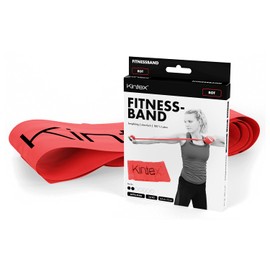 Kintex Exercise Band Latexband 2.5m x 15cm Fitnessband, Red (medium)