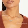 LIHELEI Silver Heart Initial Necklace for Women, 925 Silver, Heart