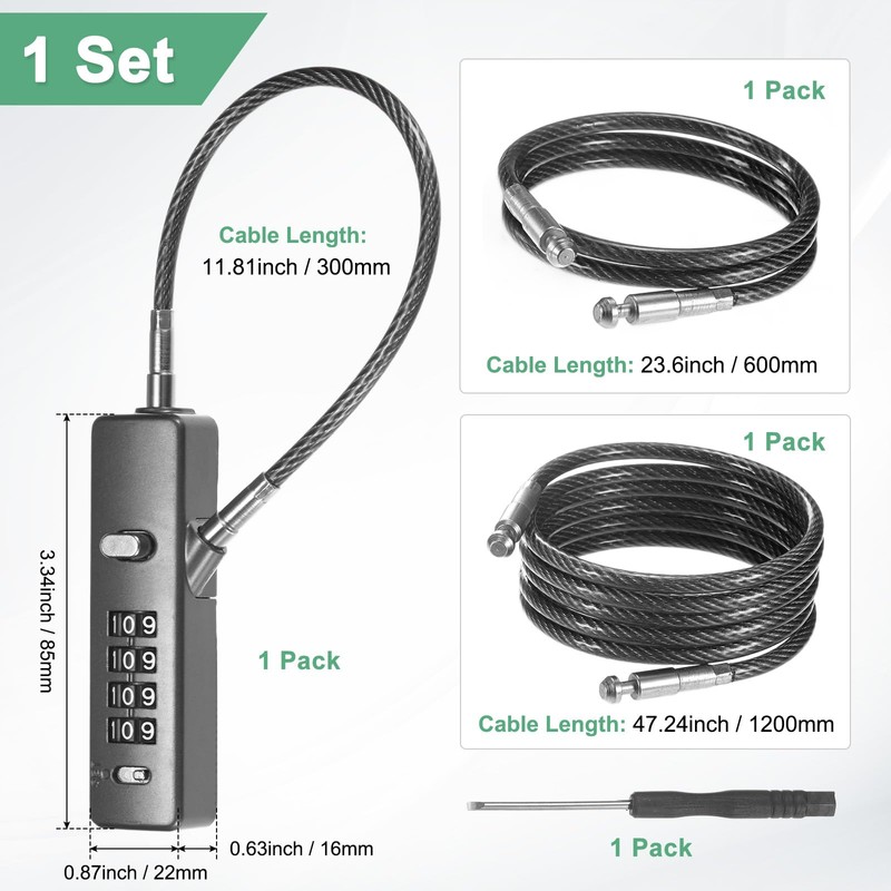 M METERXITY 1-Set Gate Locks for Outdoor Fence Heavy Steel