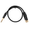 XLR to 6.35mm Cable Female to Male Gold Plated XLR