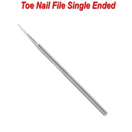 MEDSPO Professional Ingrown Toe Nail Cutters Clippers Pliers | Side Cutters Straight Curved | Beauty Gouges | Cuticle Pushers Skin Knife (Toe Nail File Single Ended)