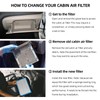 Filtro de aire de cabina compatible con filtros de cabina