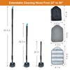 Long Handled Scrub Brush for Shower,3-in-1 Cleaning Brushes with 3