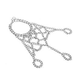 Arras Creations Fashion Trendy Spiderweb Chain Bracelet Ring/Slave Bracelet/Bracelet and Ring Set For Women / AZFJSBB163-SIL