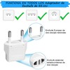 MHKBD 4 Unidades Adaptador de Enchufe para EE.UU., Adaptador de