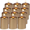 Biedermann & Sons 12 Count Metallic 15-Hour Votive, Gold