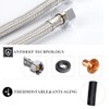 Pair of Flexible Pipes for Bathroom/Kitchen/Toilet Taps British Standard Pipe