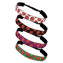 4 Pcs Adjustable Soccer Headband for Girls Elastic Soccer Headbands for Women Soccer Accessories Non Slip Football Sport Hair Bands Sports Athletic Headbands for Girls Teens Girls Soccer Gifts