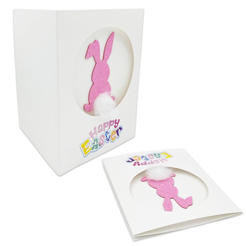 hobeda Happy Easter Cards for Kids Family Bunny Cards with