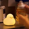 Night Light Cute Cartoon Appearance Silicone Night Lamp with Data