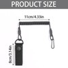 2Pcs Quick Rebound Secure Spring Lanyard Anti-Lost Spiral Spring Coil