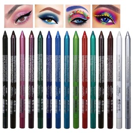 15 Colors Eyeliner Pen Set Colorful Eyeliner Pencil Pearl Eyeliner Kit Waterproof Colorful Eyeliners