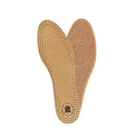 KAPS PECARI Cork Shoe Insoles Made of Vegetable Tanned Sheepskin Leather and Cork (37 EUR / 4 UK/Women)