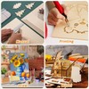 Peakloong 15 Pack Unfinished Wood Sheets,Wood Thin Wood Board for