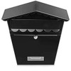 SereneLife Wall Mount Lockable Mailbox, Outdoor Galvanized Metal Key Large