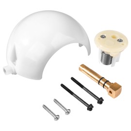 385318162 RV Toilet Flush Pedal Ball & Shaft Kit Compatible with Dometic Sealand Vacuum Toilets, Flush Cover with Metal Pedal for Camper Trailer& Boat Toilets Parts