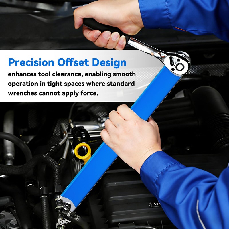 Sefream Offset Tight Reach Extension Wrench - 3/8 Inch Impact
