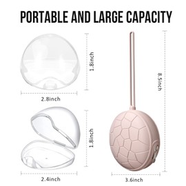 Smlpuame 4 Pack Holder Case Set, 2 Silicone Portable Pacifier Cover Pouch Bag for Diaper Bags Baby Carriage With 4 Transparent Storage Container Box, Easy to Clean, Power Rose+Grey