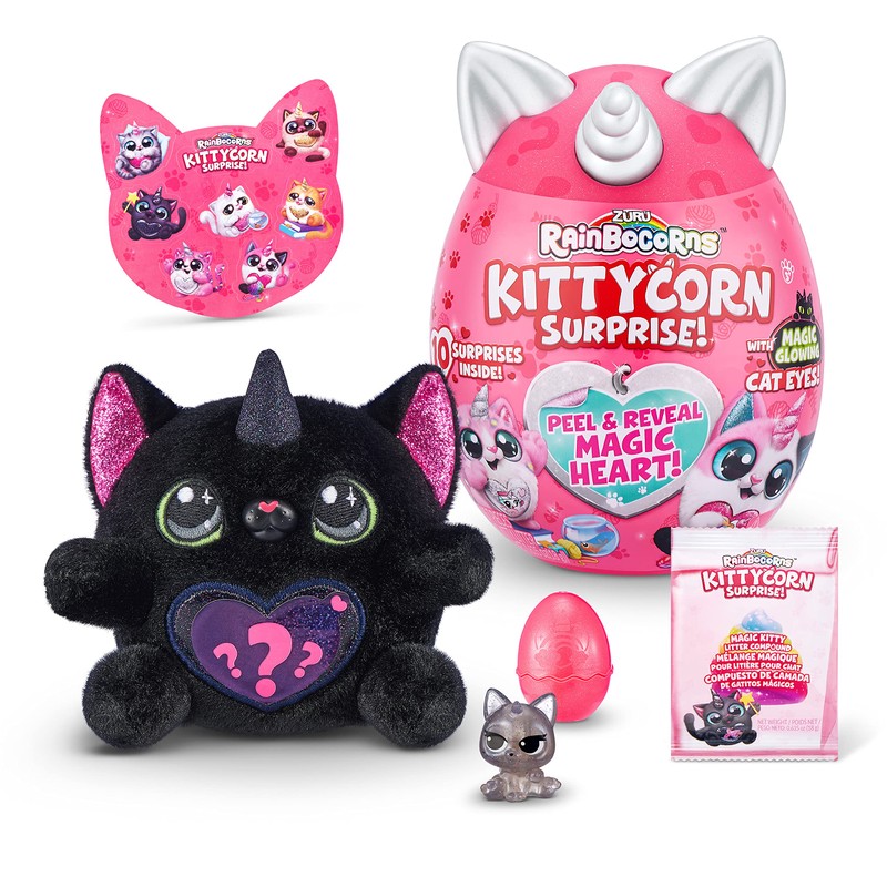 Rainbocorns Kittycorn Surprise, Surprise Plush Pet Unboxing (stilar kan variera)