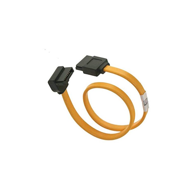 SATACables 5 inch Low Profile Straight to Right SATA Cable