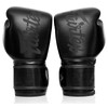 Fairtex BGV14SB Solid Black Muay Thai Boxing Glove - Size:
