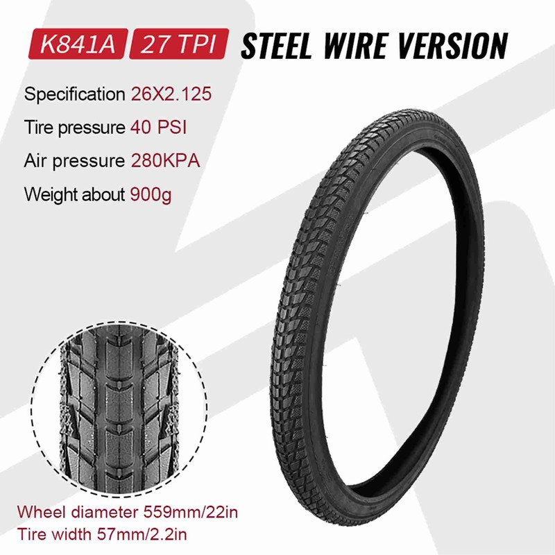 Bike Tires Set for 700C/26 Inch Mountain Bikes or City